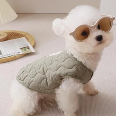 Winter Pet Coat Clothes for Cold Weather Clothing Warm Dog Clothes with Built in Harness Hole Pet Apparel for Small Dogs Cats
