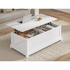 Lift Top Coffee Table for Living Room,Coffee Tables with Large Storage & Fence Design, Coffee Table Lifting top for Living Room