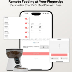 4L New 2.4G 5G HD Camera with Timer Voice Smart Automatic Pet Feeder for Cats and Dogs WiFi Smart Dry Food Feeding Bowl