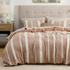 Cotton Duvet Cover King - 100% Cotton Waffle Weave Coconut White Duvet Cover King Size, GentleSoft™ and Breathable Bedding Set