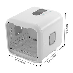 18.5" Pet Dryer Box Pet Grooming Hair Dryer Pet Force Dryer  Sterilization Adjustable Wind and Temperature Anti-false Touch Lock