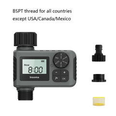 INSOMA Automatic Water Timer Intelligent Irrigation Watering System Sprinkler Timer Garden Programmer Equipment LCD Display IPX5