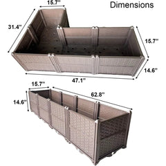 Outdoor Planting Box, Planter Garden Boxes Outdoor，Raised Garden Bed with Legs Flower Rack for Growing Flowers, Vegetables