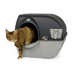 Large Self-Cleaning Litter Box Cats Automatic Waste Disposal Easy Clean Design With Pull-Out Tray Durable Sifting Grill