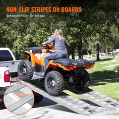 SucceBuy Aluminum Ramps 6000 LBS Capacity Loading Ramps for Motorcycle/Dirt Bike/Trailer/ATV/UTV/Garden Tractor/Lawn Mower 2PCS