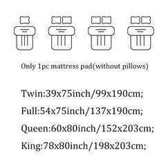 Ultra Thick Queen Bed Cover 900 GSM Mattress Topper Down Replacement Microfiber Filling Ultra Soft Deep Pocket All Season