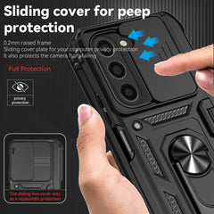 For Samsung Galaxy Z Fold 6 5 4 Phone Cases with Slide Lens Protective Cover Shockproof Camera Protector Case for Z Fold 6 5 4
