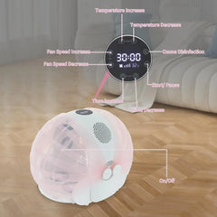 Foldable Smart Pet Dryer Box, Automatic Pet Dryer Small Dog Drying Box with 8 Fan 4 Speed, Cat Hair Blow 360° Ultra Quiet