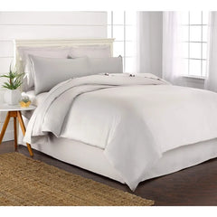 Queen Duvet Cover, 3 Piece Set, Genuine 100% Organic Viscose Derived from Bamboo, Luxuriously Soft and Cooling, 2 Pillowcases