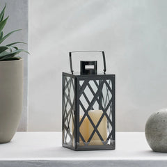 Nordic Gold Candle Holder Metal Large WindProof Wind Lamp Wedding Centerpieces Candlestick Crystal Candelabra Candle Lantern