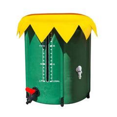 52 Gallon Rain Barrel Collapsible PVC Rain Collection System with Three Spigots Water Storage Tank Water Barrel Collector