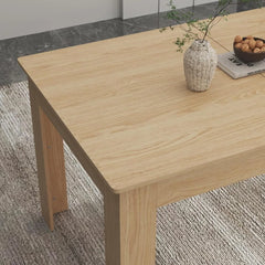 Modern Extendable Wooden Dining Table – Space-Saving Design for Gatherings & Small Kitchens