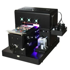 VEVOR A4 UV Printer Flatbed UV Flatbed Sticker Label Printer Machine With ACRO RIP Software For Phone Case Metal Glass Wood