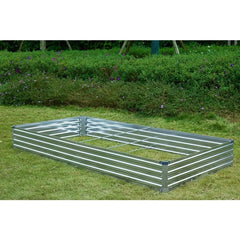 2 Pack 6x3x1FT Galvanized Raised Garden Beds Kit Outdoor Metal Gardening Planter Box For Vegetable Elevated Flower Herbs