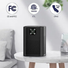 2 Pack Air Purifiers for Home Bedroom up to 650ft², Honeyuan H13 HEPA Air purifier with 360°Air Intake, 3 Fan Speeds, White
