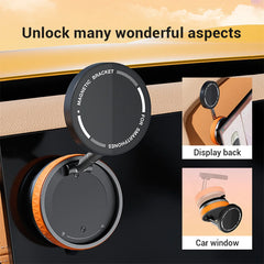 For Magsafe Magnetic Vacuum Car Phone Holder 360° Rotating Folding Intelligent Car Mount Mobile Phone Holder for Magsafe iPhone