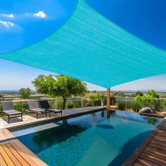 Sun Shade Sail 20'X30' Curved Edge Outdoor Shade Canopy Mocha Breathable 95% UV Block Shade Cloth for Patio Garden Backyard (We
