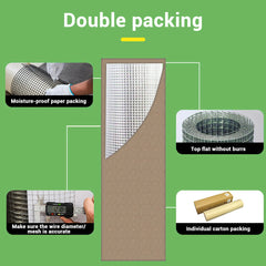 Hot-Dipped Galvanized Welded Wire Mesh 1x25m Roll,Steel Fencing for Construction,Animal Enclosures,Poultry Netting,Garden Securi