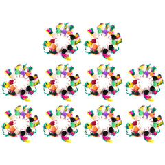 10-200Pcs False Mouse Pet Cat Toys Mini Funny Playing Toys for Indoor Cats Play Fetch with Colorful Feather Plush Cat Mice Toys