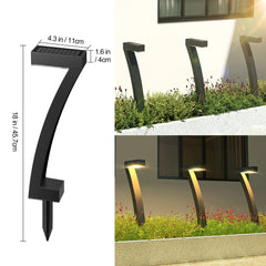 4/6 Pack Bright Solar Outdoor Lights Pathway, 12 Hrs Solar Garden Lights, Auto On/Off for Outside Landscape Path Yard Walkway