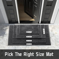 Front Door Mat Outdoor Entrance, Large Heavy Duty 47 X 32 Inch Waterproof Patio Guard Doormat, Non-Slip Stain and Fade