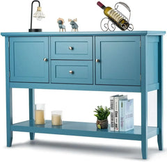 Buffet Sideboard, Wood Storage Cabinet, Console Table with Storage Shelf,2 Drawers and Cabinets, Living Room Kitchen Dining Room