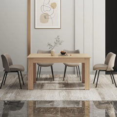 Modern Extendable Wooden Dining Table – Space-Saving Design for Gatherings & Small Kitchens