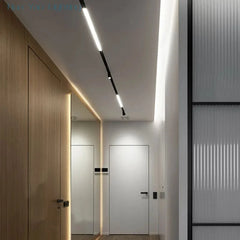 Dimmalbe LED track Light Full Set 360° Adjustable COB Embedded Track lighting For Clothing Shop Kitchen Rail Lighting