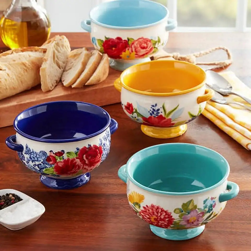 20-Ounce Soup Bowls, 4-Pack,Made of durable stoneware