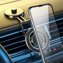 Magnetic Car Phone Holder Bracket Universal Foldable Mobile Phone Stand Bracket 360 Degree Rotating Lightweight Auto Accessories