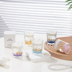 1pcs  Summer Sea  Jelly Wax Scented Candle Birthday for Girl Women Fragrance Candles  Decoration