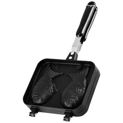 Double Fish Shaped Taiyaki Dessert Waffle Cake Maker Pan Non Stick Taiyaki Cooking Bakeware Aluminum Alloy Taiyaki Baking Pan