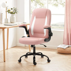 Pink Office Chair Executive Desk Chair with arms High Back Modern Computer Chairs for Women