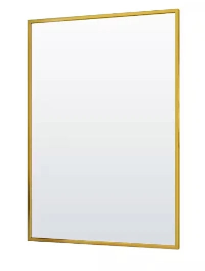 Rectangle Wall Mirror,Aluminum Frame Vanity Mirror for Entryway, Living Room, Bedroom Bathroom, Hangs Horizontally or Vertically