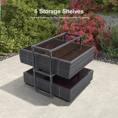 12' X 20' Sunroom, Permanent Hardtop Gazebo Solarium Galvanized Steel Double Roof Aluminum Outdoor Screen House for Patio Deck