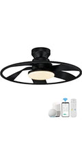 52 "Smart Low Profile ceiling Fans with Lights Remote,Quiet DC Motor,Outdoor Indoor Flush Mount Fan,Control WIFIAle