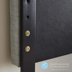 Archie Queen Wood Headboard in Gray headboards