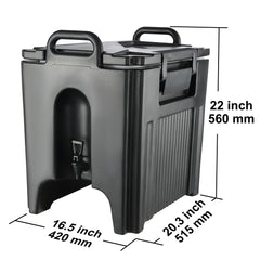 SucceBuy 2.5 5 10 Gallon Insulated Beverage Dispenser Food-grade Hot and Cold Beverage Server Thermal Drink Dispenser Cooler