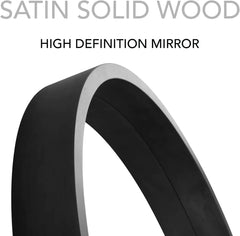 Round Mirror with Wood Frame 24 Inch Circle Wall Mirror for Bathroom Round Wall Mirror for Wall Decor, Vanity,