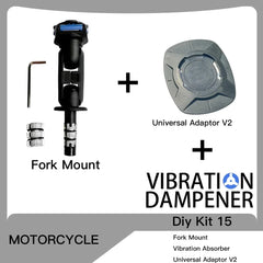 Motorcycle Handlebar Clamp Stem Fork Mount PRO Holder Phone Mount Vibration Dampener MAG Universal Adaptors Wireless Charger