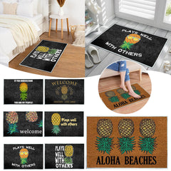Cartoon Pineapple Pattern Entrance Doormat Comfortable Non-slip Bathroom Floor Mats Home Decor Kitchen Rugs Welcome Door Mat