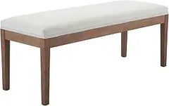chairus PU Leather Upholstered Entryway Bench Dining Table Benches Farmhouse Shoe Bench Seat for Hallway Bedroom End of Bed Vint