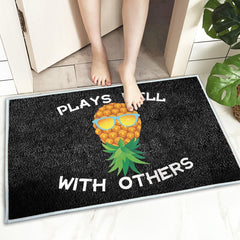Cartoon Pineapple Pattern Entrance Doormat Comfortable Non-slip Bathroom Floor Mats Home Decor Kitchen Rugs Welcome Door Mat