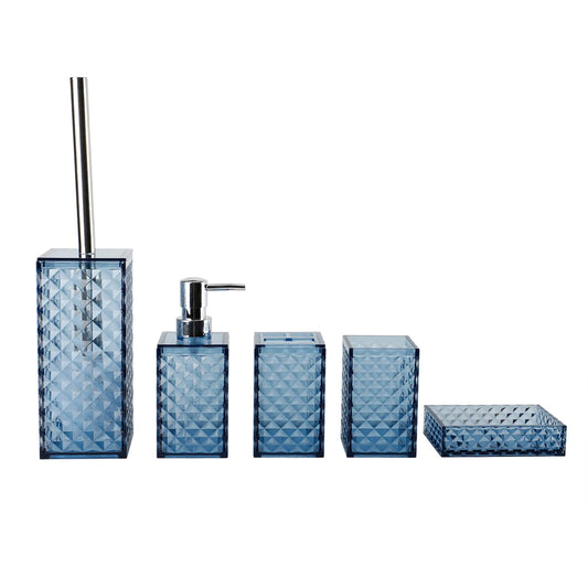 Clear Acrylic Bathroom Accessories Set - Rust-Free, Transparent Design