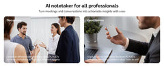 PLAUD NOTE – AI Meeting Recorder for Students & Professionals, Instant Transcripts & Summaries