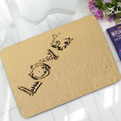 Beach Waves Pattern Home Rubber Doormat Outdoor Anti-slip Bathroom Mats Bedroom Carpets Bedside Mat Kitchen Area Rug Small rug