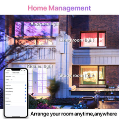 4Pack Smart Light Bulbs WiFi&Bluetooth E12 Smart Bulbs That Work with Alexa Google Home RGBCW 2700-6500K Color Changing 5W 450LM