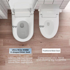 Smart Toilet with Bidet Built In, Foot Sensor Operation, Elongated Tankless Toilet with Automatic Flush,Heated Bidet Seat