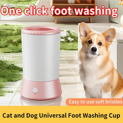1Pcs Electric Pet Foot Washer Cup Silicone Soft Foot Cup Cat Foot Cleaning Bucket Dog Paw Cleaner Cup Quick Claw Care Cleaner