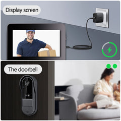 Outdoor Wireless Doorbell Phone Video Eye Doorbells Digital Door Peephole Security Protector With LED Night Vision Smart Home